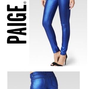 Paige Verdugo Ultra Skinny in Purple Galaxy Coating